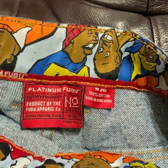 FUBU PLATINUM Fat Albert jeans size 36 - Picture 3 of 6